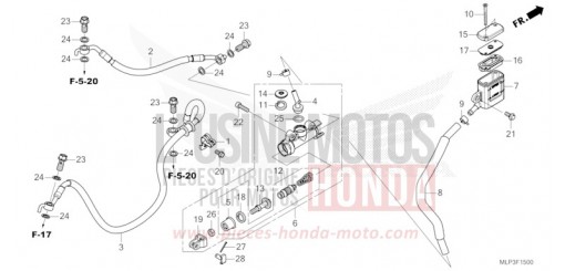 REAR BRAKE MASTER CYLINDER CL500AS de 2025
